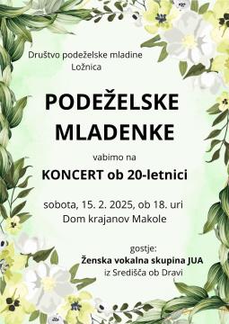 Društvo podeželske mladine Ložnica - vabilo