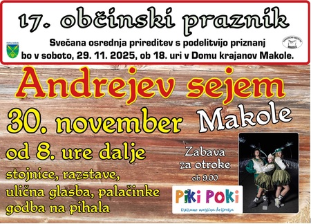 17. OBČINSKI PRAZNIK in ANDREJEV SEJEM 2025